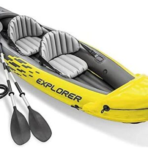 WUBAILI Bote Inflable, Juego De Kayak Inflable para 2 Personas con Remos De Aluminio Y Bomba De Aire De Alto Rendimiento