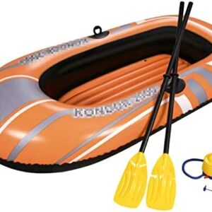 zinhsq Bote Inflable Ninos, Barca Hinchable Bote Inflable Kayak, Hinchable para Adultos EmbarcacióN NeumáTica De 1 a 2 Personas Jugar En Los RíOs O Los Lagos,145x84x38cm