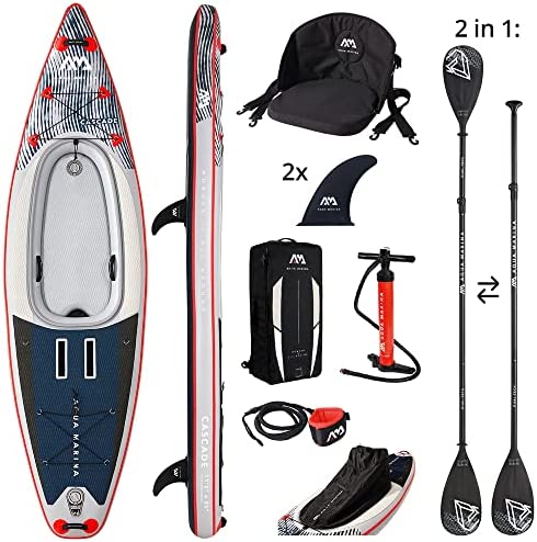 Aquamarina 2in1 SUP/Kayak CASCADE 11'2" de kayak a tabla de paddle surf Adultos 340 x 89 x 20 cm