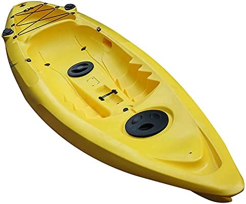YUKM Kayak Portátil De 2 Plazas, Adecuado para Kayak para Adultos, Deportes Marinos, Bote Inflable Impermeable, Se Puede Usar Al Aire Libre, para Jugar Y Pescar (Amarillo)