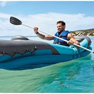 Crivit Kayak inflable resistente de 2 personas con el ozono desprendible del aceite de agua salada de los asientos traseros delanteros del reposapiés y resistente al frío
