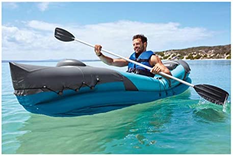 Crivit Kayak inflable resistente de 2 personas con el ozono desprendible del aceite de agua salada de los asientos traseros delanteros del reposapiés y resistente al frío