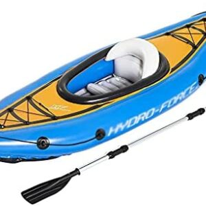 ZXQZ Kayak Kayak Hinchable para 1 Adulto, Balsa Hinchable con Remo, Azul