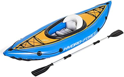 ZXQZ Kayak Kayak Hinchable para 1 Adulto, Balsa Hinchable con Remo, Azul