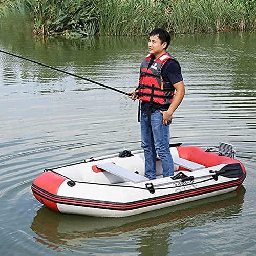 Inflatable Boat Canoe for Adult 6.5FT Raft Inflatable Kayak with Air Pump Rope Paddle Portable Fishing Boat Apply to Oce Sea Lake in Summer