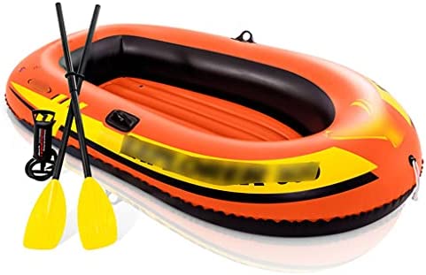 Priority Culture Kayak Hinchable con Remos Canoa Puede Soportar 185 Kg Kayak De Mar Apto para Salir Al Mar Y Jugar En La Costa (Color : Orange, Size : 185 * 94cm)