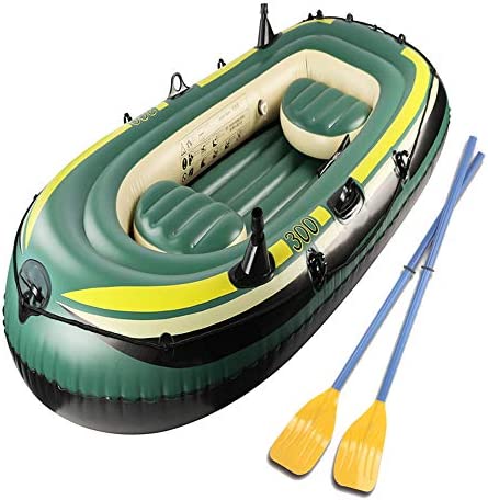 Inflatable Boat for Pool with Oars, Inflatable Boats for Adults with Motor Mount, Kayak, Inflatable Rafts, Little Raft