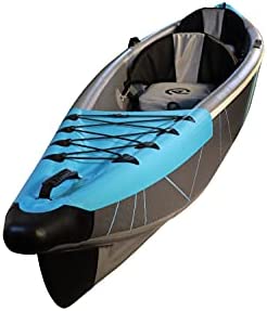 Coasto Kayak Russel Premium 2 plazas-PB-CKR430-Canoe Inflable 100% Dropstitch/Alta Presión con 2 Pajas, Bomba y Bolsa de Transporte - 430x80cm(14x31) Adulto Unisex, Multicolor, Estándar