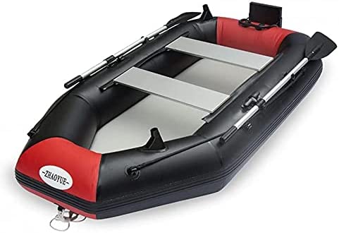 KUANDARMX Bote Inflable, Canoa De Kayak Inflable para 3 Personas, Kayak De Mar, Balsa De Goma Portátil para Pescar Bote A La Deriva Plegable Resistente Al Desgarro