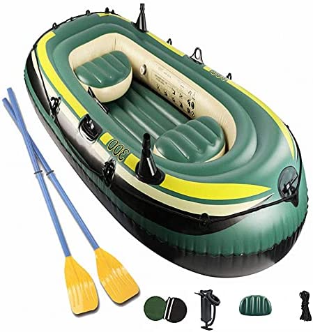 Thickened 1 Person Canoe With Multiple Airbags Recreational Fishing Boat Equipped With Enhanced Paddle Board/Foot Pump/Towing Rope/Repair Kit WN-PZF Inflatable Kayak 